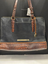 Load image into Gallery viewer, Designer Black Brahmin Handbag