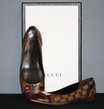 Load image into Gallery viewer, Shoe Size 6.5 Gucci Tess Brown Monogram Women&#39;s Boutique Shoes