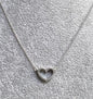 James Avery 925 Sterling Silver Heart 18" Necklace Chain Attached Pendant