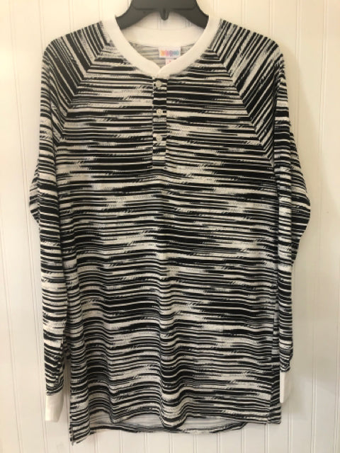 White/Black LulaRoe NEW Long Sleeve Shirt Men's