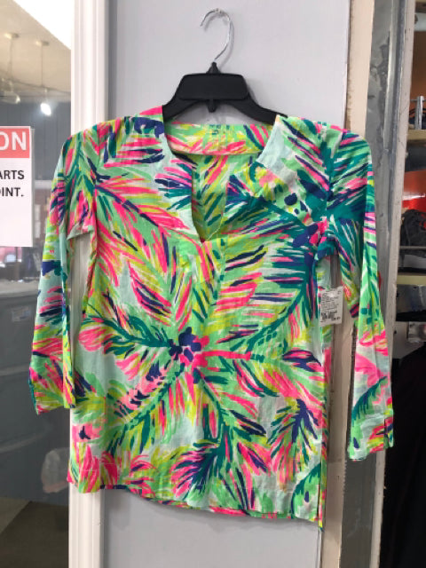 Multi-Color Lilly Pulitzer BOUTIQUE Long Sleeve Shirt Women's