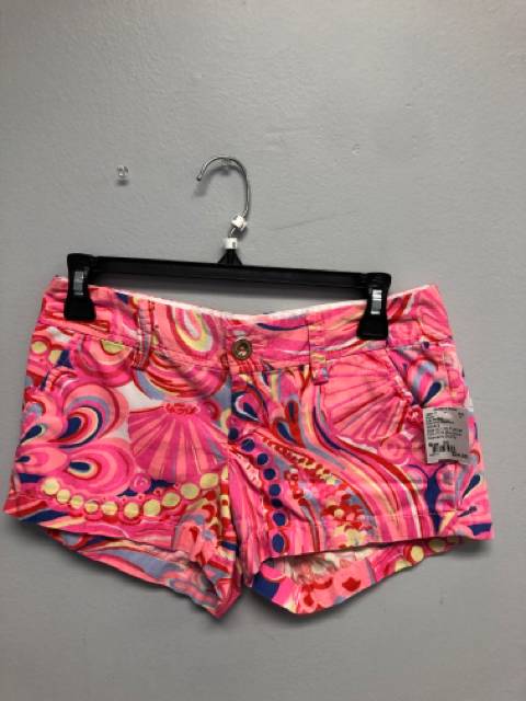 Size 00 Lilly Pulitzer Pink Print Boutique Women's Shorts