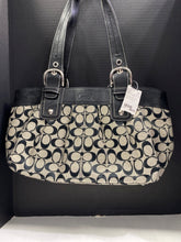Load image into Gallery viewer, Designer Gray/Black Coach Handbag
