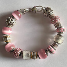 Load image into Gallery viewer, Brighton Charm Bracelet Pink Charms