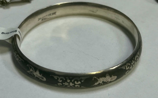 Siam Sterling Bangle Bracelet