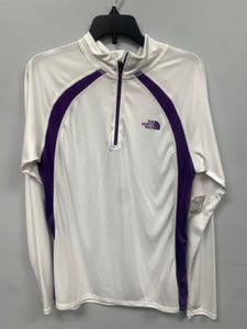 North Face ACTIVE NEW Long Sleeve Shirt White/Purple Women's