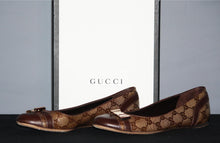 Load image into Gallery viewer, Shoe Size 6.5 Gucci Tess Brown Monogram Women&#39;s Boutique Shoes