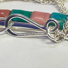 Load image into Gallery viewer, DTR STerling Necklace Turquoise &amp; Pink
